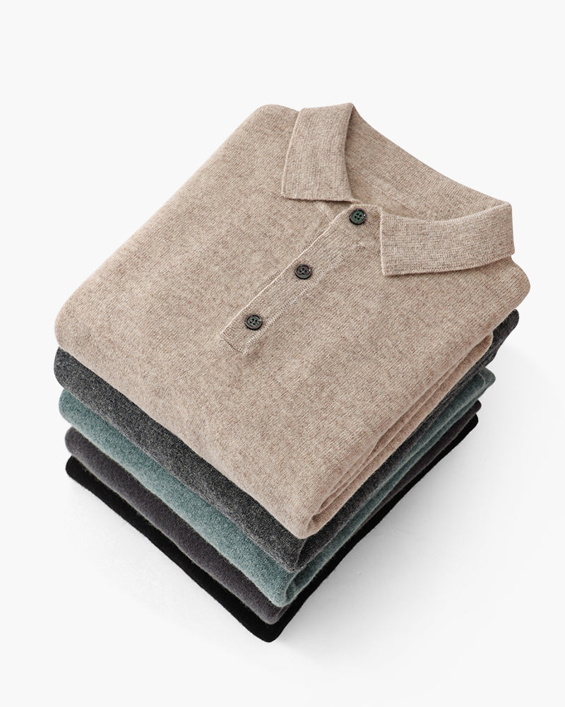 100% CASHMERE POLO