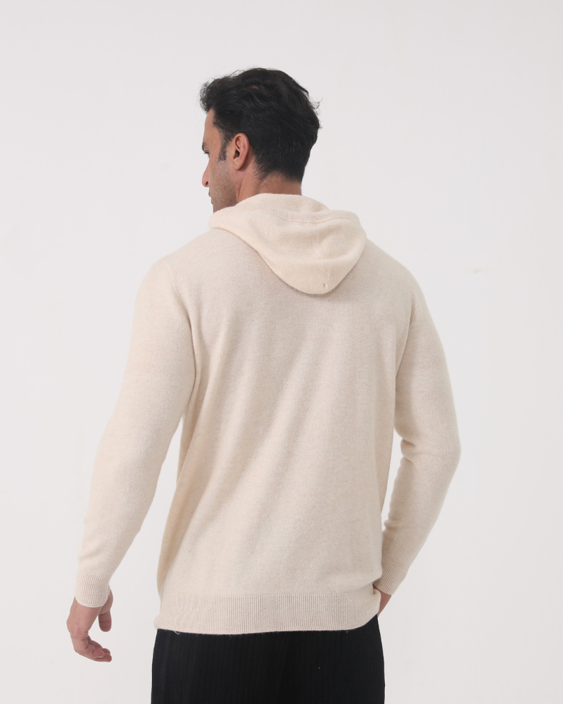 100% CASHMERE HOODIE