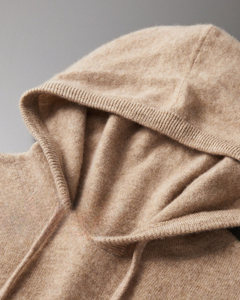 100% CASHMERE HOODIE
