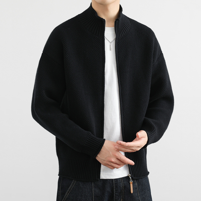 LINEAGE WAFFLE KNIT JACKET