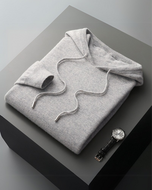 100% CASHMERE HOODIE