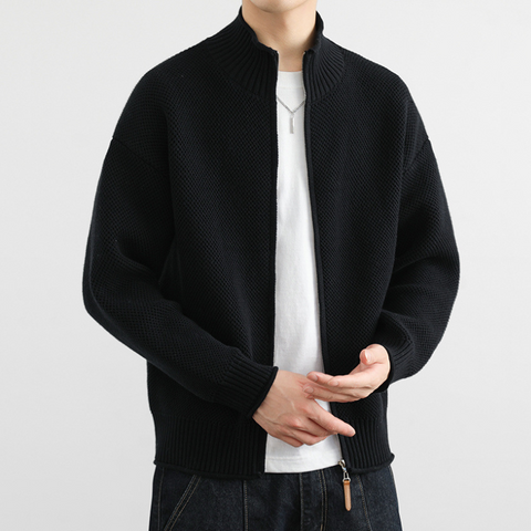 LINEAGE WAFFLE KNIT JACKET