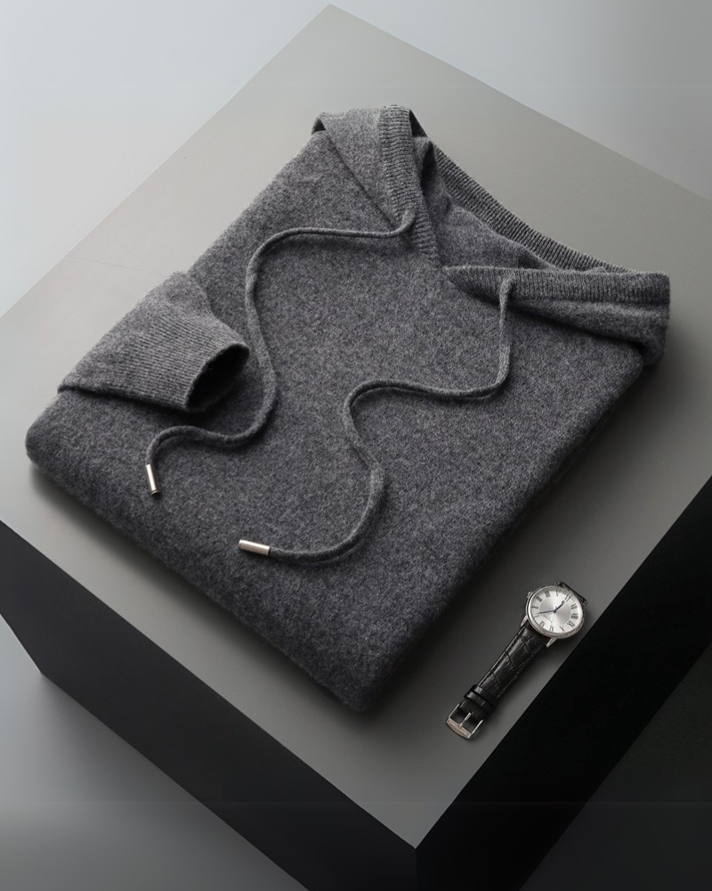100% CASHMERE HOODIE